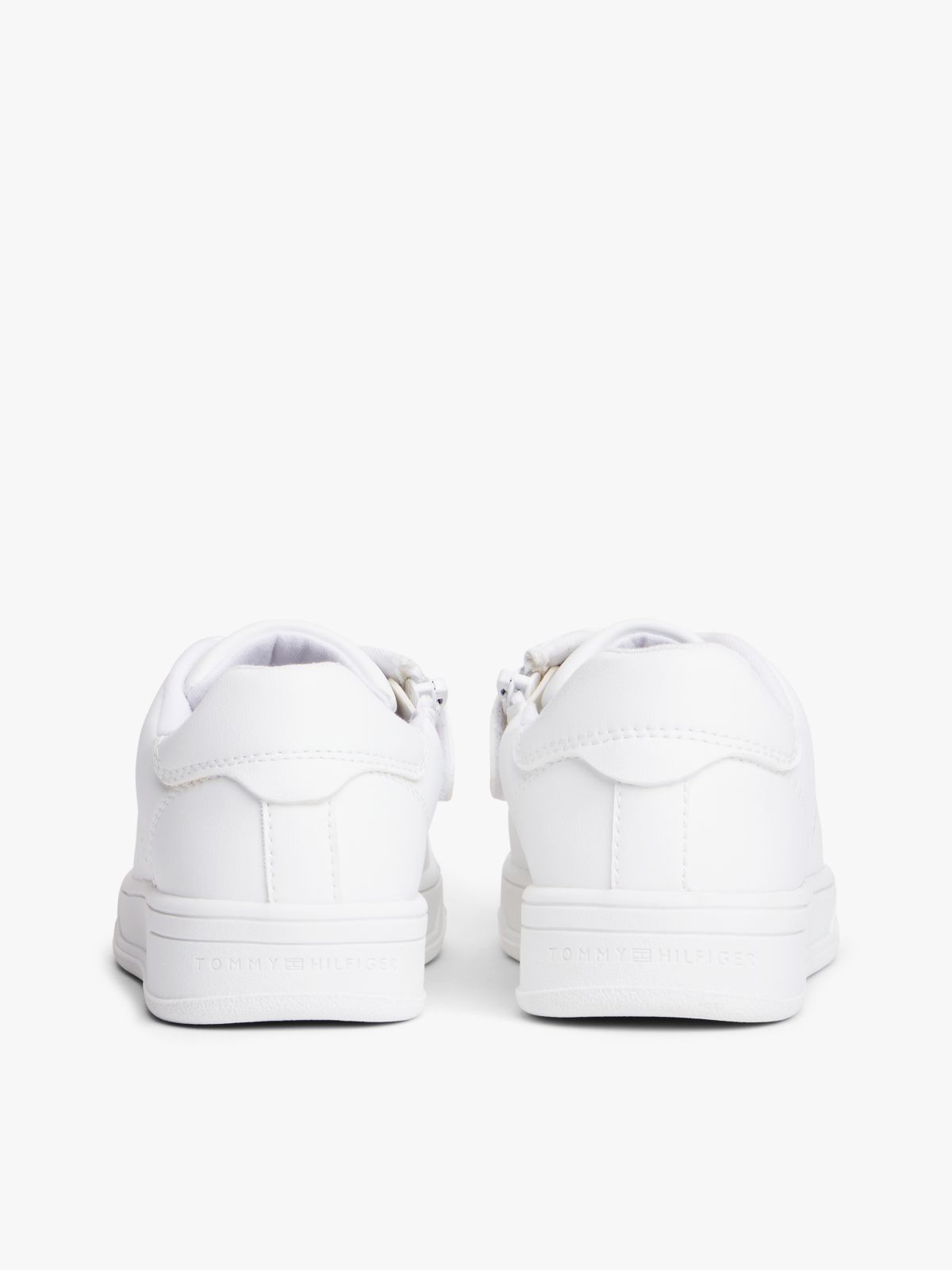 Logo Zip-Up Trainers — White