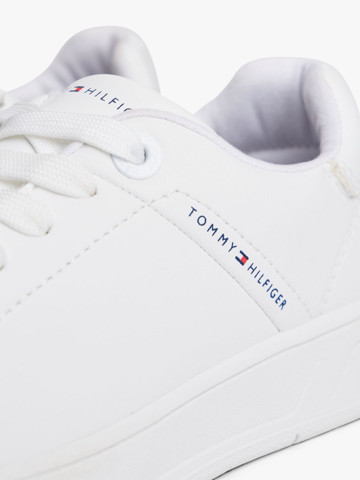 Logo Zip-Up Trainers — White