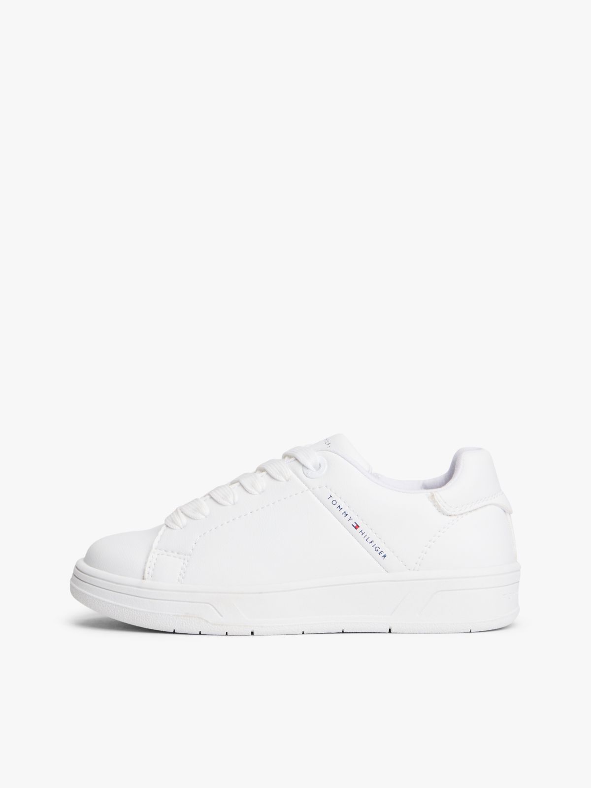 Logo Zip-Up Trainers — White