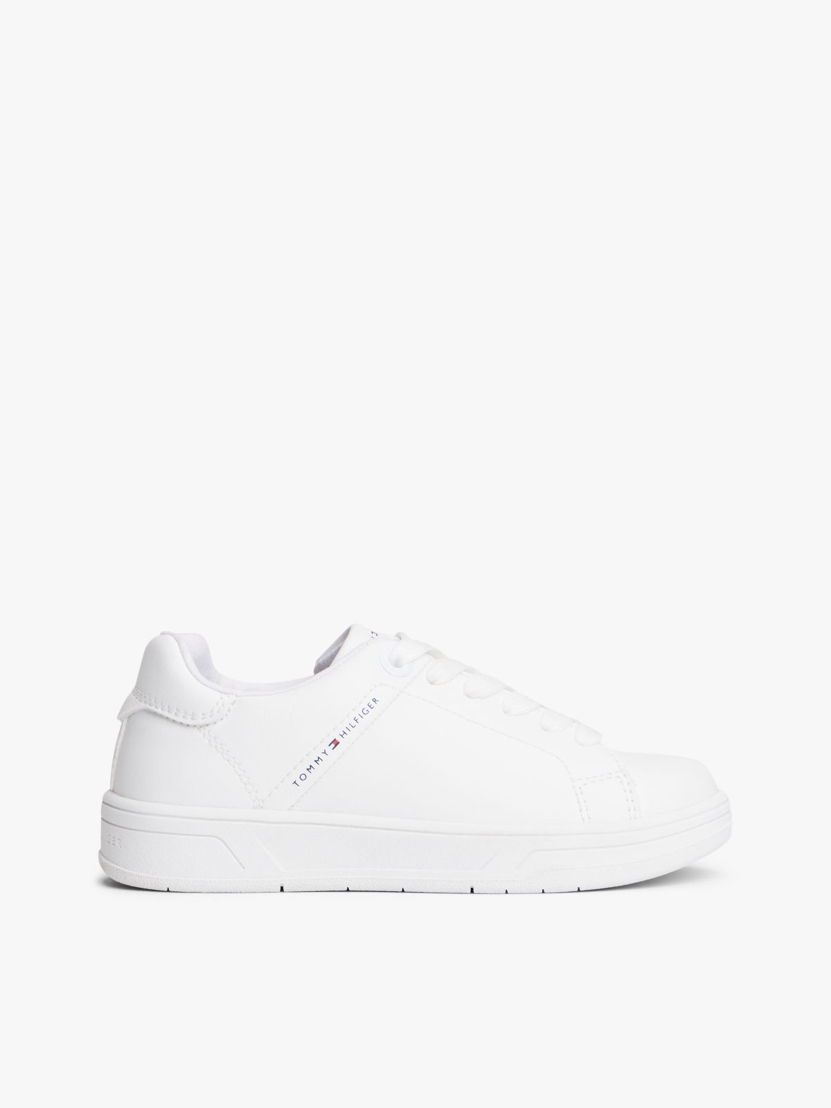 Logo Zip-Up Trainers — White