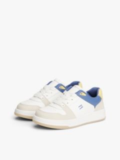 Flag Contrast Mixed Texture Trainers — Multi 2