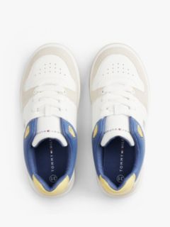 Flag Contrast Mixed Texture Trainers — Multi 3