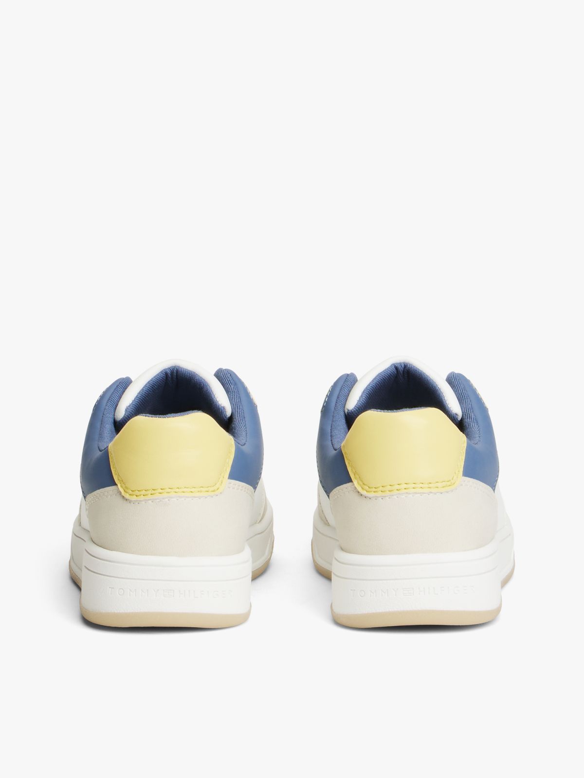 Flag Contrast Mixed Texture Trainers — Multi
