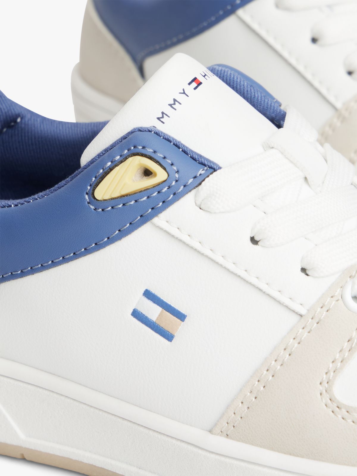 Flag Contrast Mixed Texture Trainers — Multi