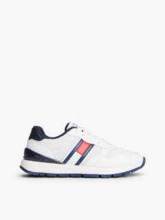 Flag Mesh Trainers — White 1