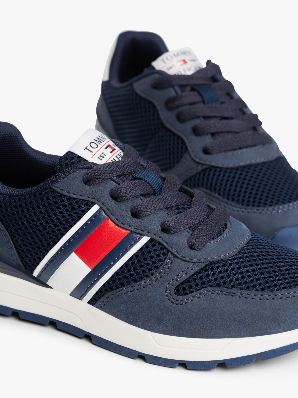 Flag Mesh Trainers — Blue