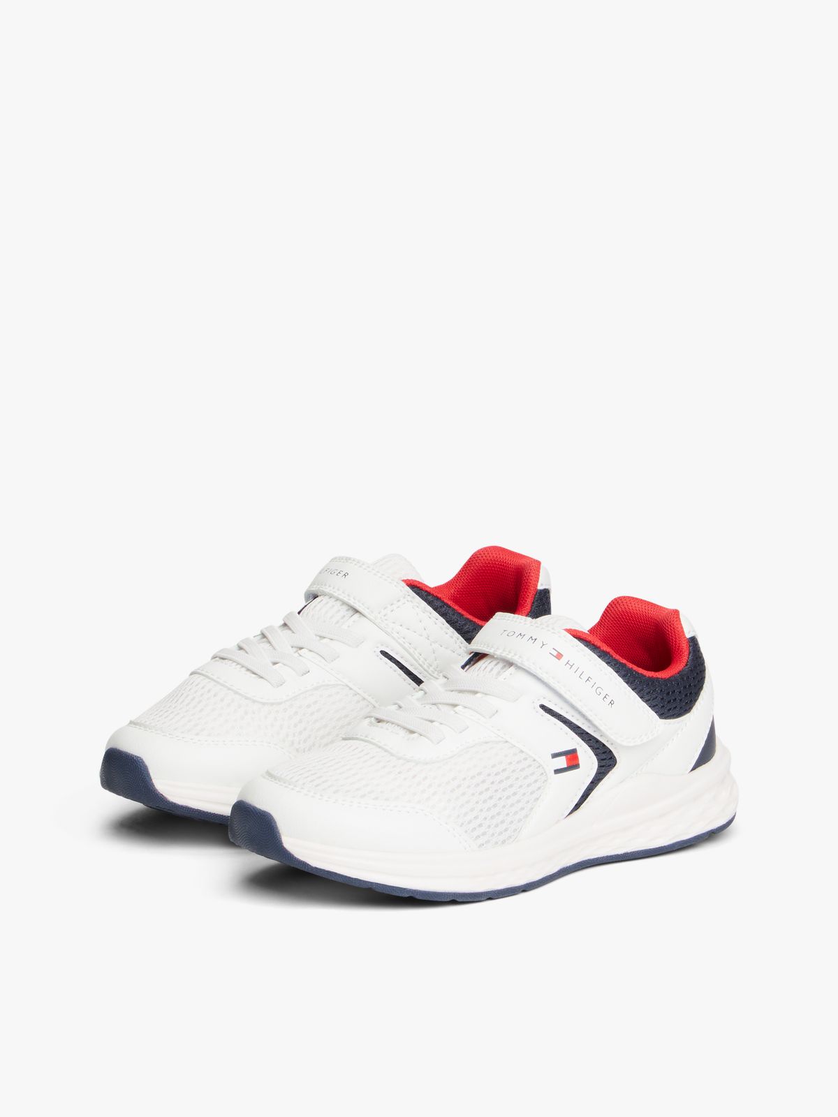 Hook And Loop Mesh Trainers — White