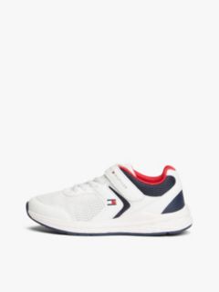 Hook And Loop Mesh Trainers — White 7