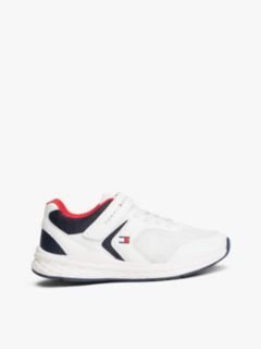 Hook And Loop Mesh Trainers — White 1