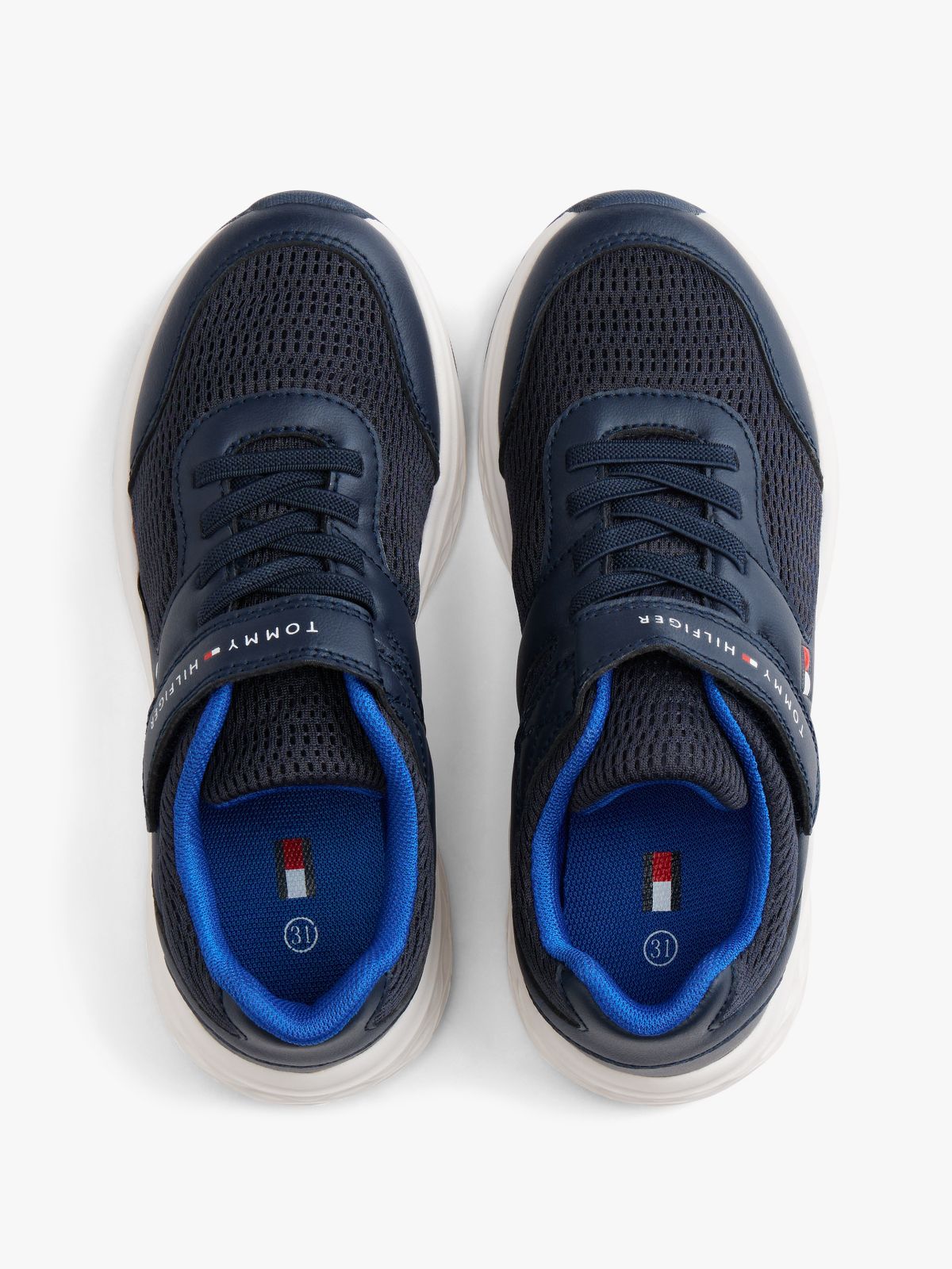 Hook And Loop Mesh Trainers — Blue