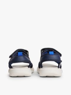 Flag Double Hook And Loop Sandals — Blue 4