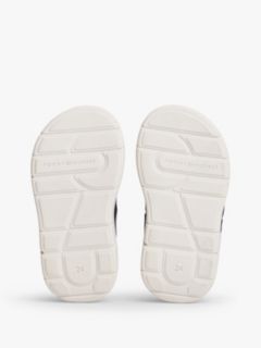 Flag Double Hook And Loop Sandals — Blue 5