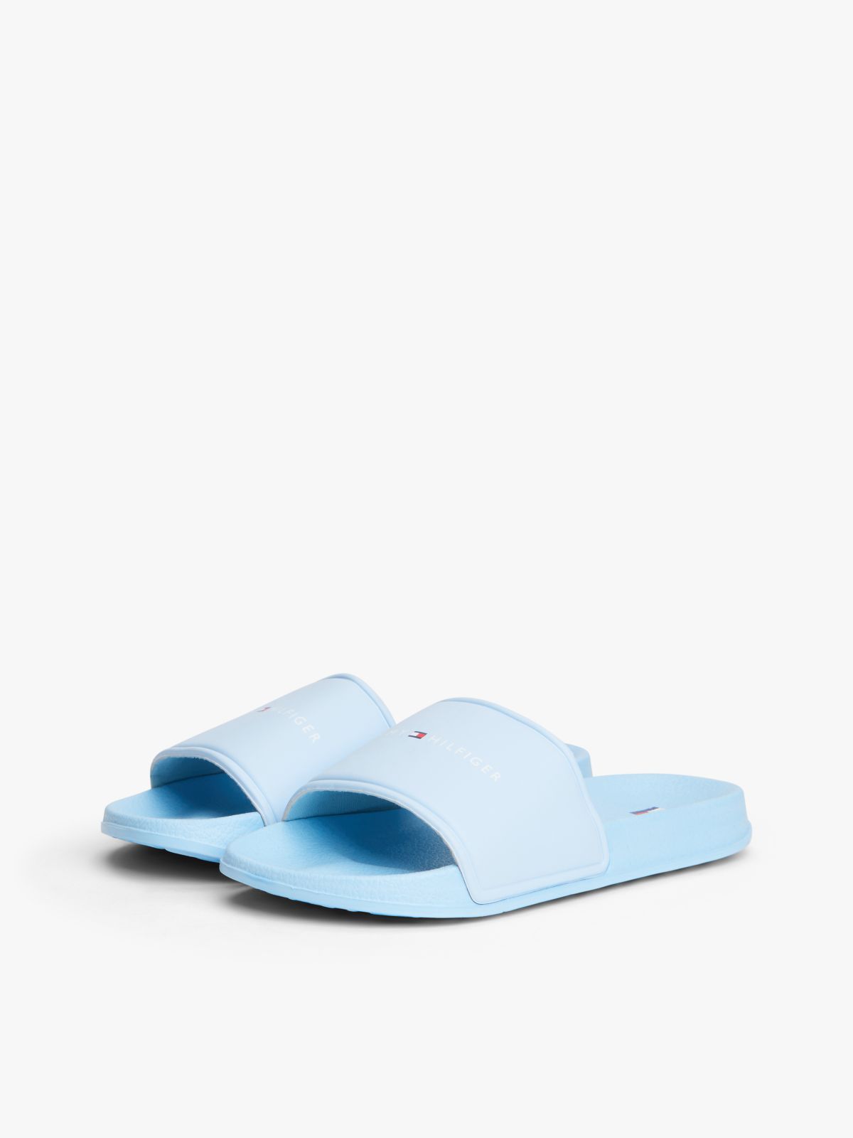 Logo Pool Slides — Blue