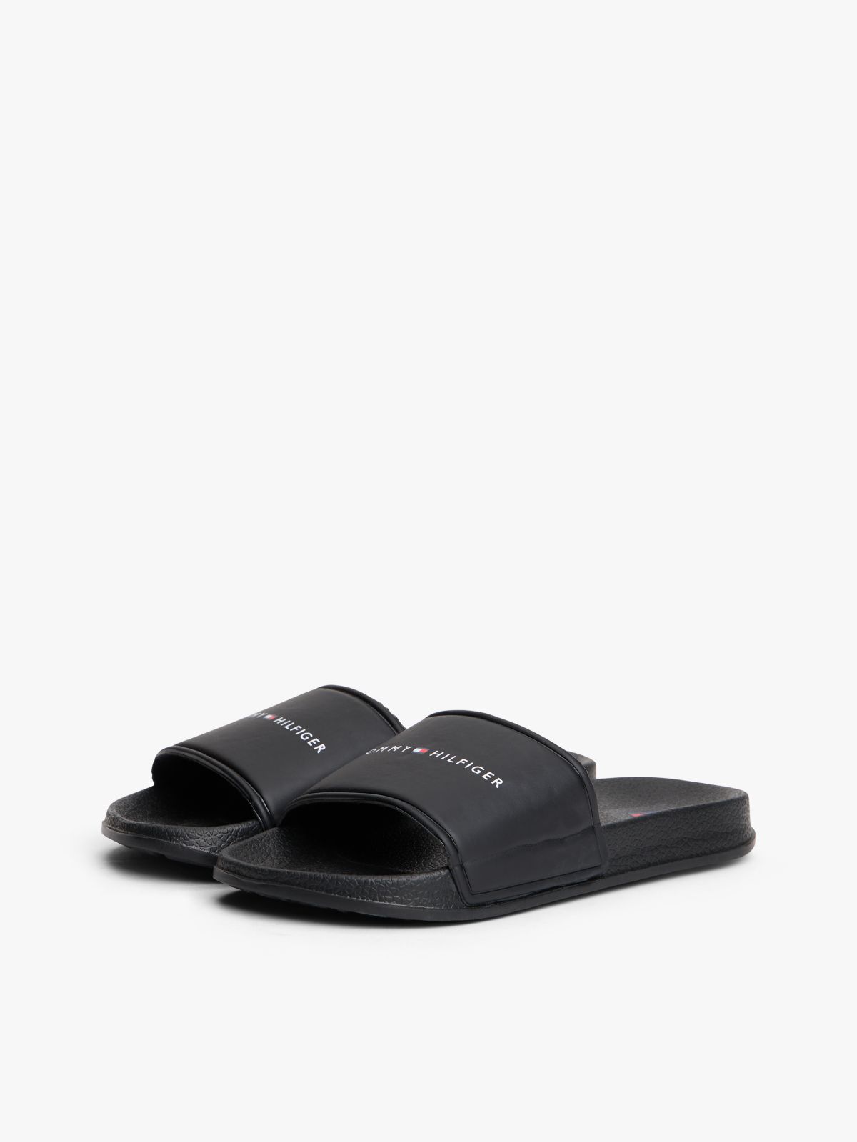 Logo Pool Slides — Black