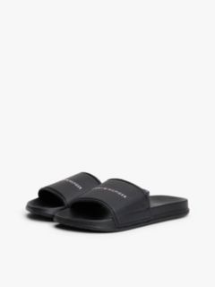 Logo Pool Slides — Black 2