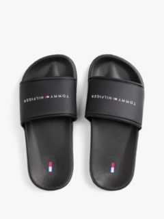 Logo Pool Slides — Black 3