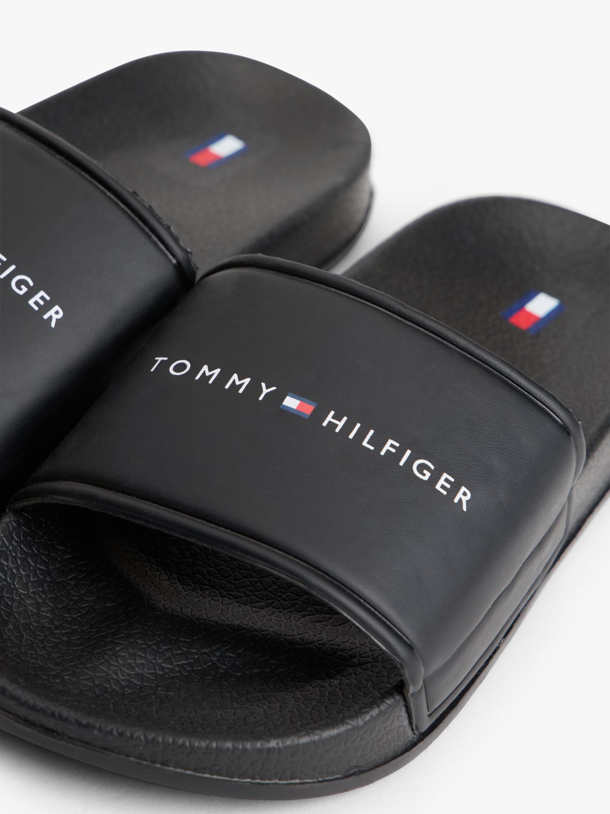 Logo Pool Slides — Black