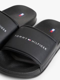 Logo Pool Slides — Black 6