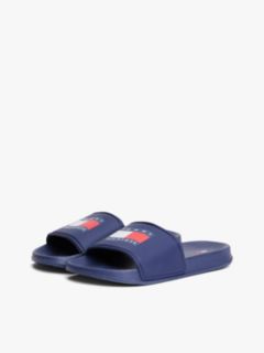 Wavy Flag Pool Slides — Blue 2