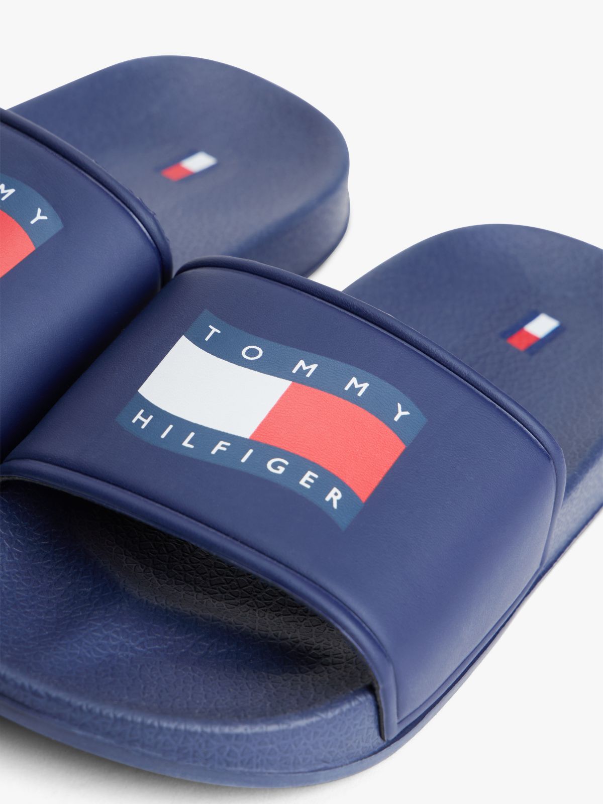 Wavy Flag Pool Slides — Blue