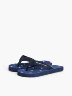 Logo Webbing Strap Flip-Flops — Blue 2