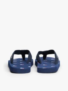 Logo Webbing Strap Flip-Flops — Blue 4