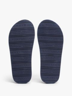 Logo Webbing Strap Flip-Flops — Blue 5