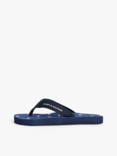 Logo Webbing Strap Flip-Flops — Blue 7