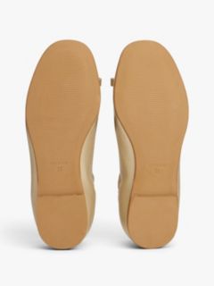 TH Monogram Bow Ballerinas — Gold 5