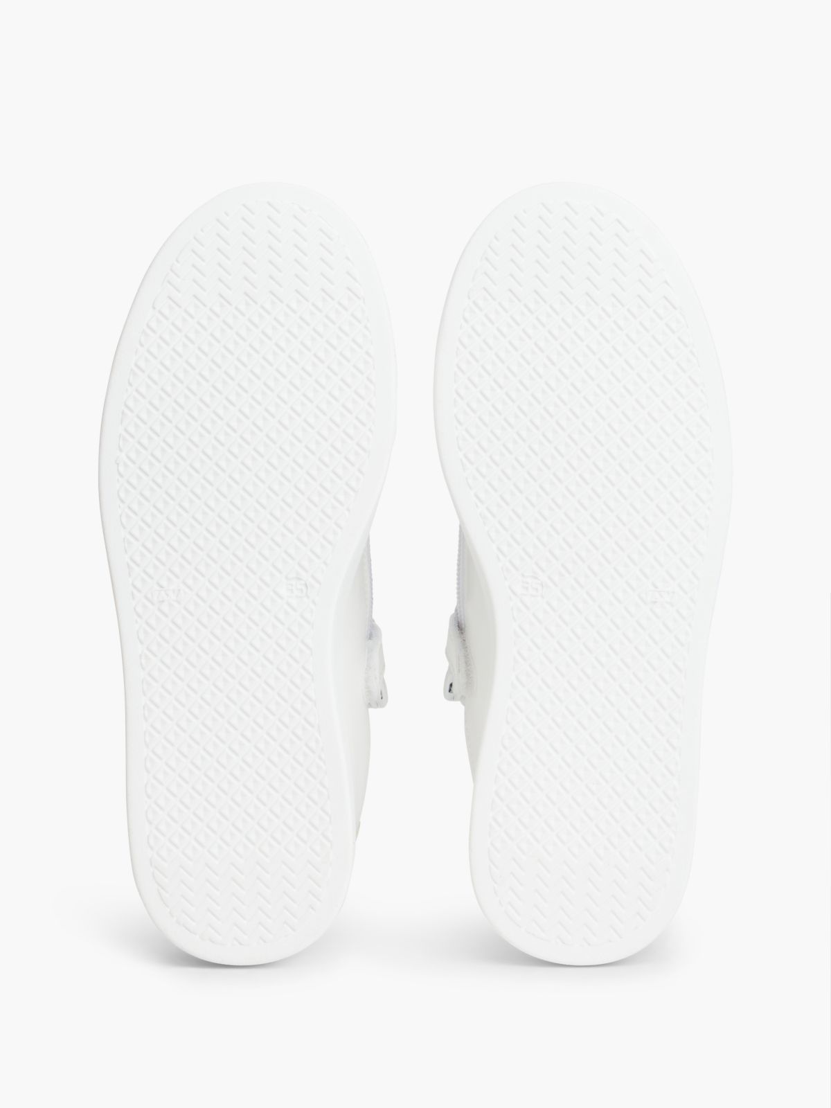 TH Monogram Glitter Platform Trainers — White