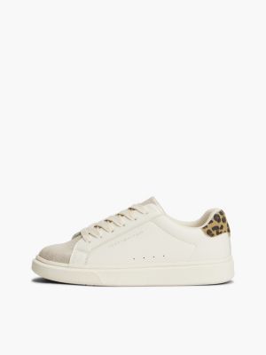 gold leopard print heel metallic trainers for girls tommy hilfiger