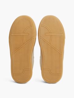 Teddy Lined Lace-Up Trainers — Beige 5