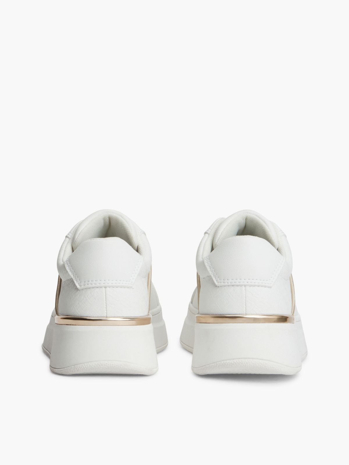 TH Monogram Charm Lace-Up Trainers — White