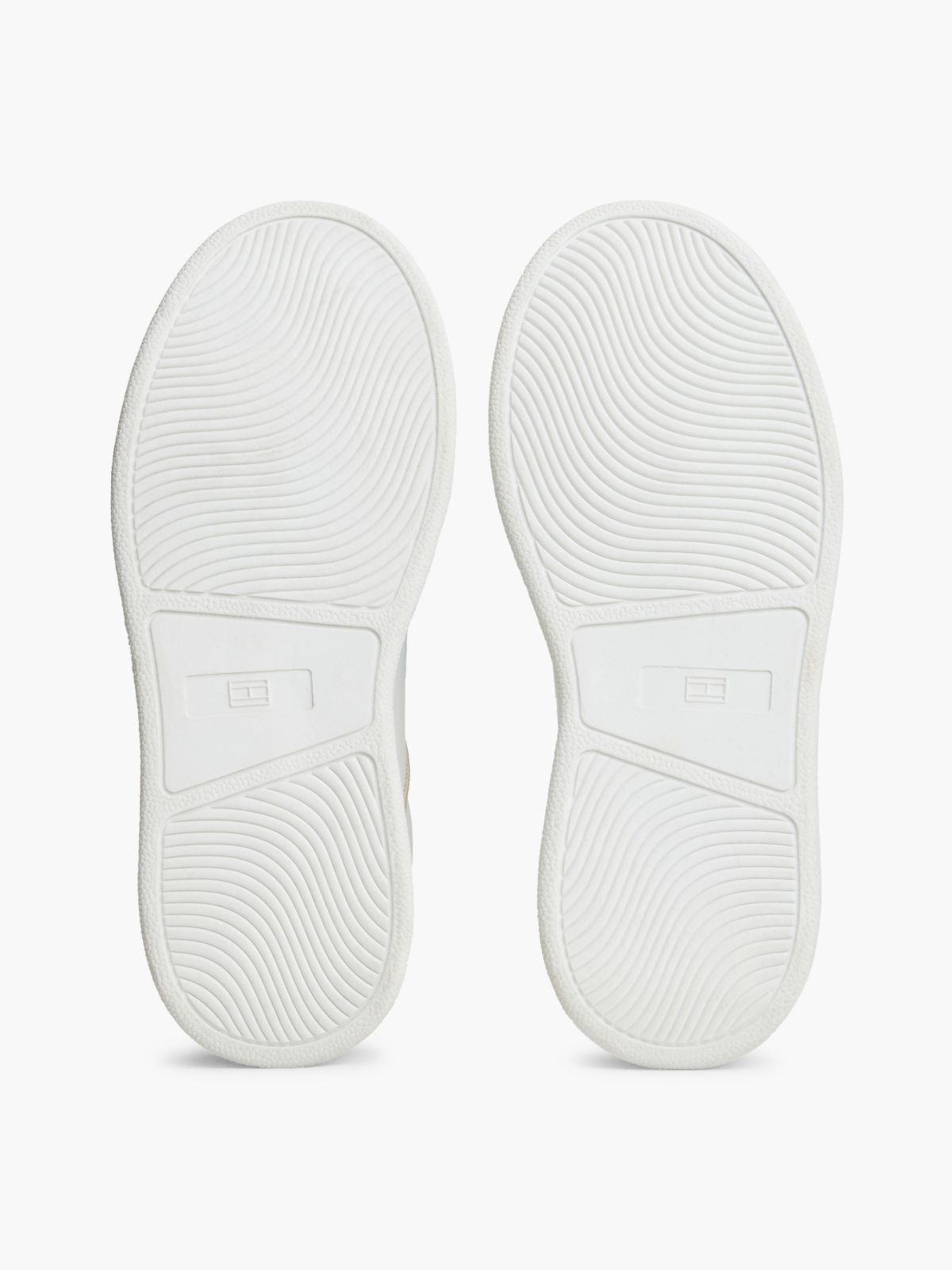 TH Monogram Charm Lace-Up Trainers — White