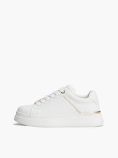 TH Monogram Charm Lace-Up Trainers — White 7