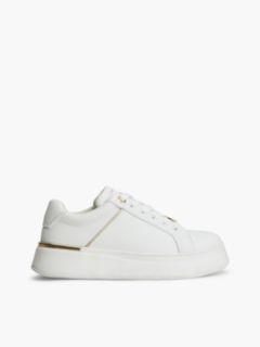 TH Monogram Charm Lace-Up Trainers — White 1