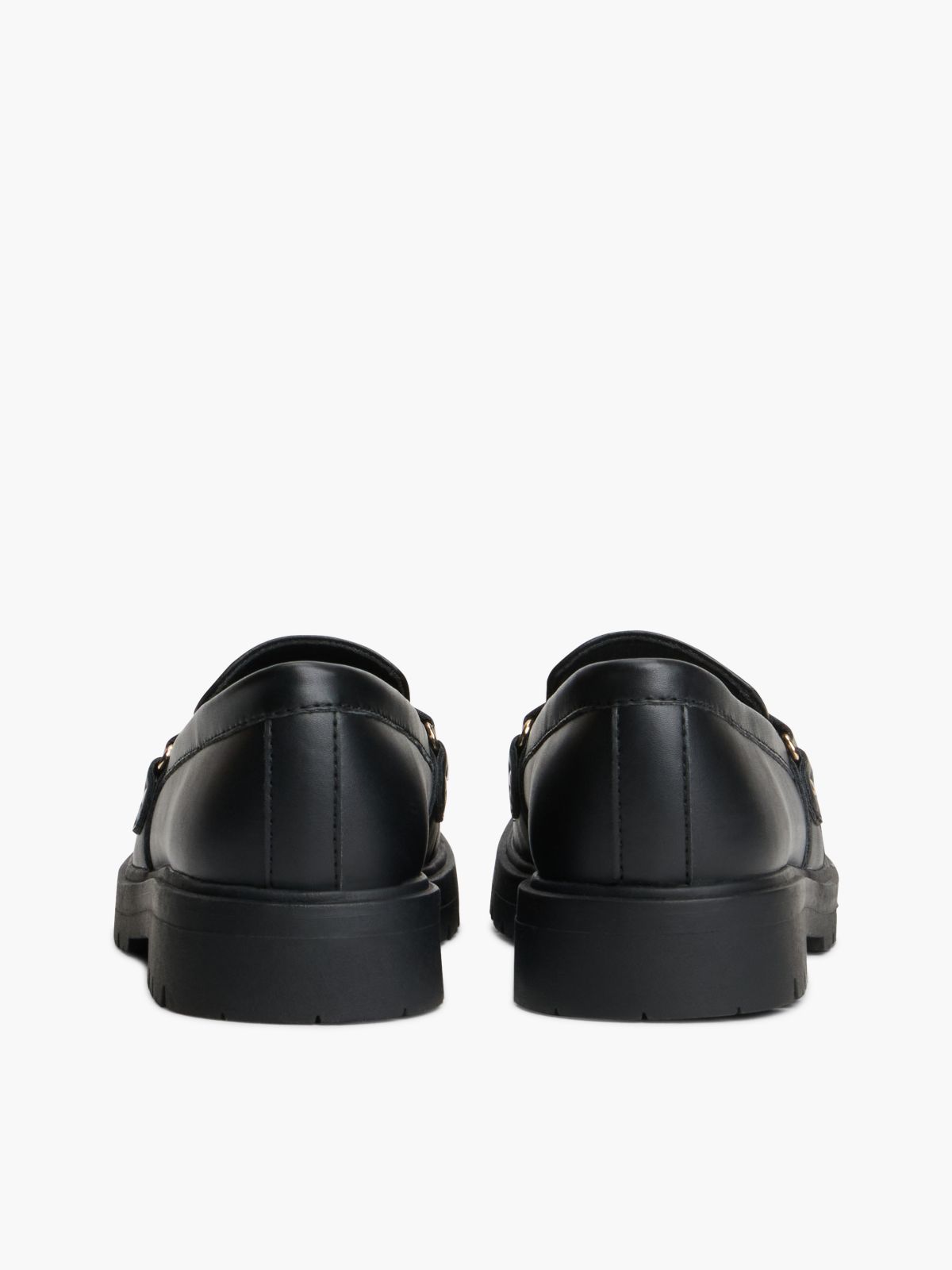 TH Monogram Cleat Loafers — Black