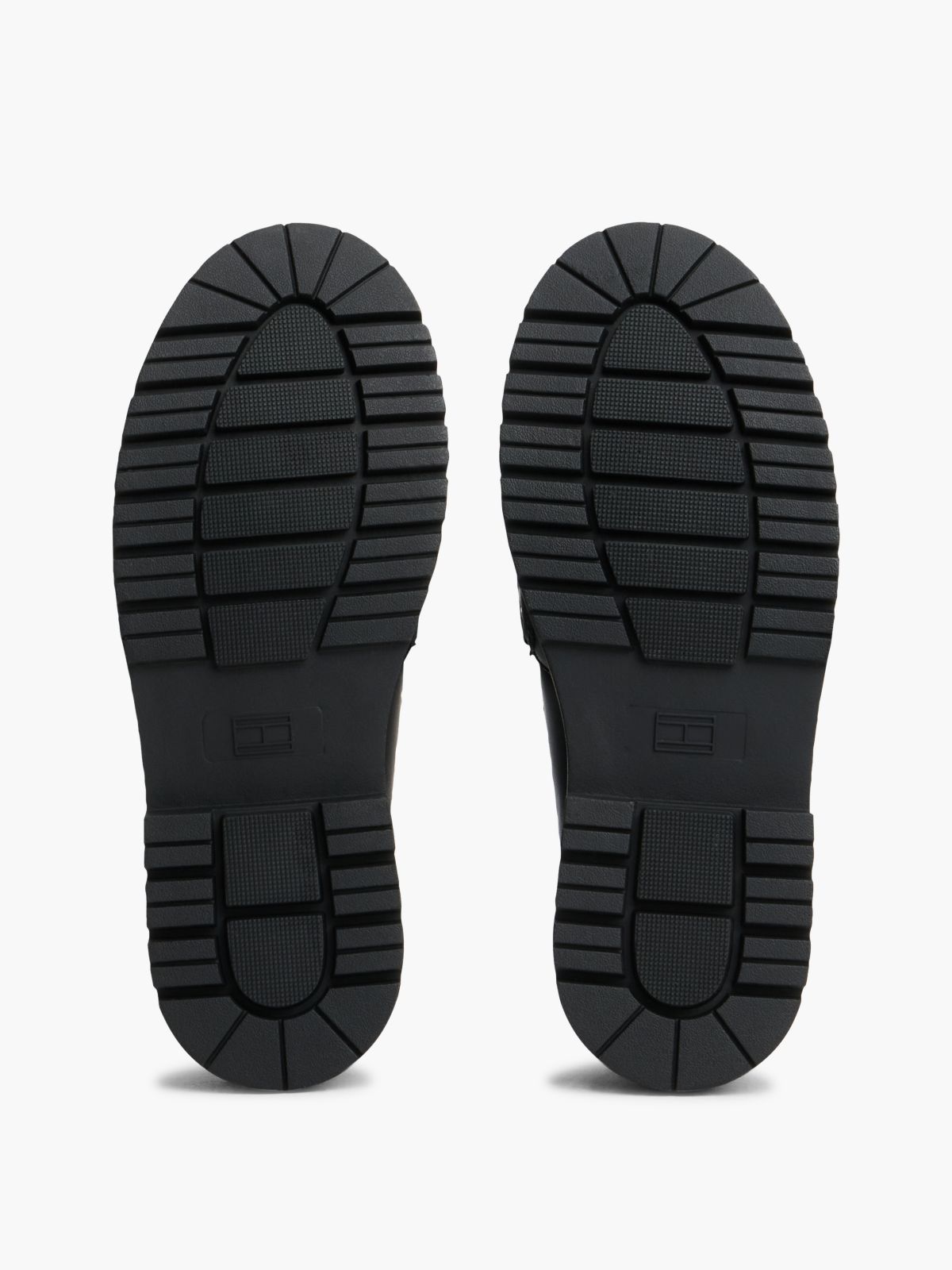 TH Monogram Cleat Loafers — Black