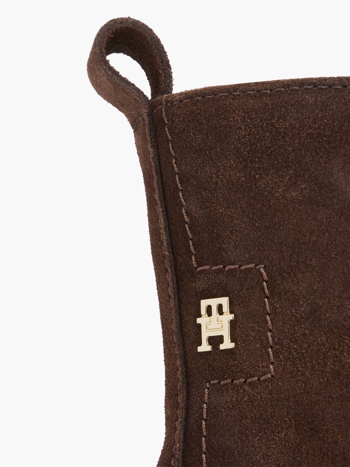 Suede TH Monogram Cleat Lace-Up Boots — Brown