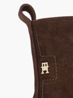 Suede TH Monogram Cleat Lace-Up Boots — Brown 6