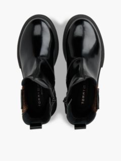 TH Monogram Brushed Cleat Lace-Up Boots — Black 3