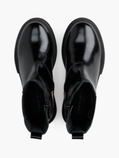 Brushed Global Stripe Cleat Chelsea Boots — Black 3