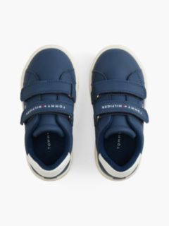 Logo Hook And Loop Trainers — Blue 3
