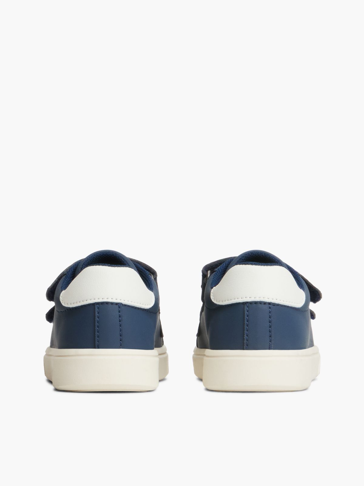 Logo Hook And Loop Trainers — Blue