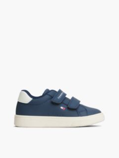 Logo Hook And Loop Trainers — Blue 1