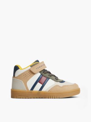 multi high-top sneaker mit color-pop und logo für gender-inclusive kinder - tommy hilfiger