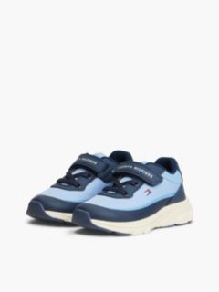 Logo Hook And Loop Trainers — Blue 2