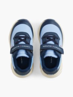 Logo Hook And Loop Trainers — Blue 3
