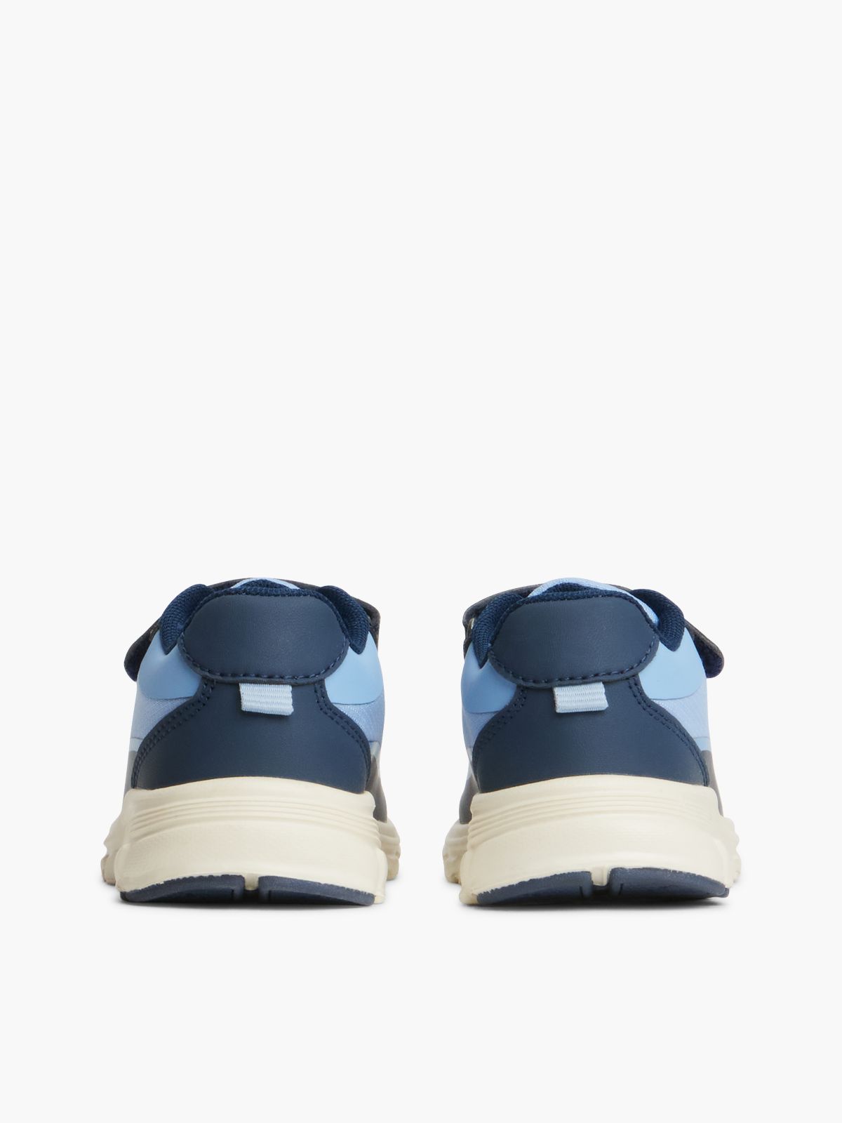 Logo Hook And Loop Trainers — Blue