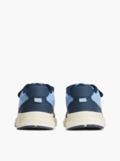 Logo Hook And Loop Trainers — Blue 4